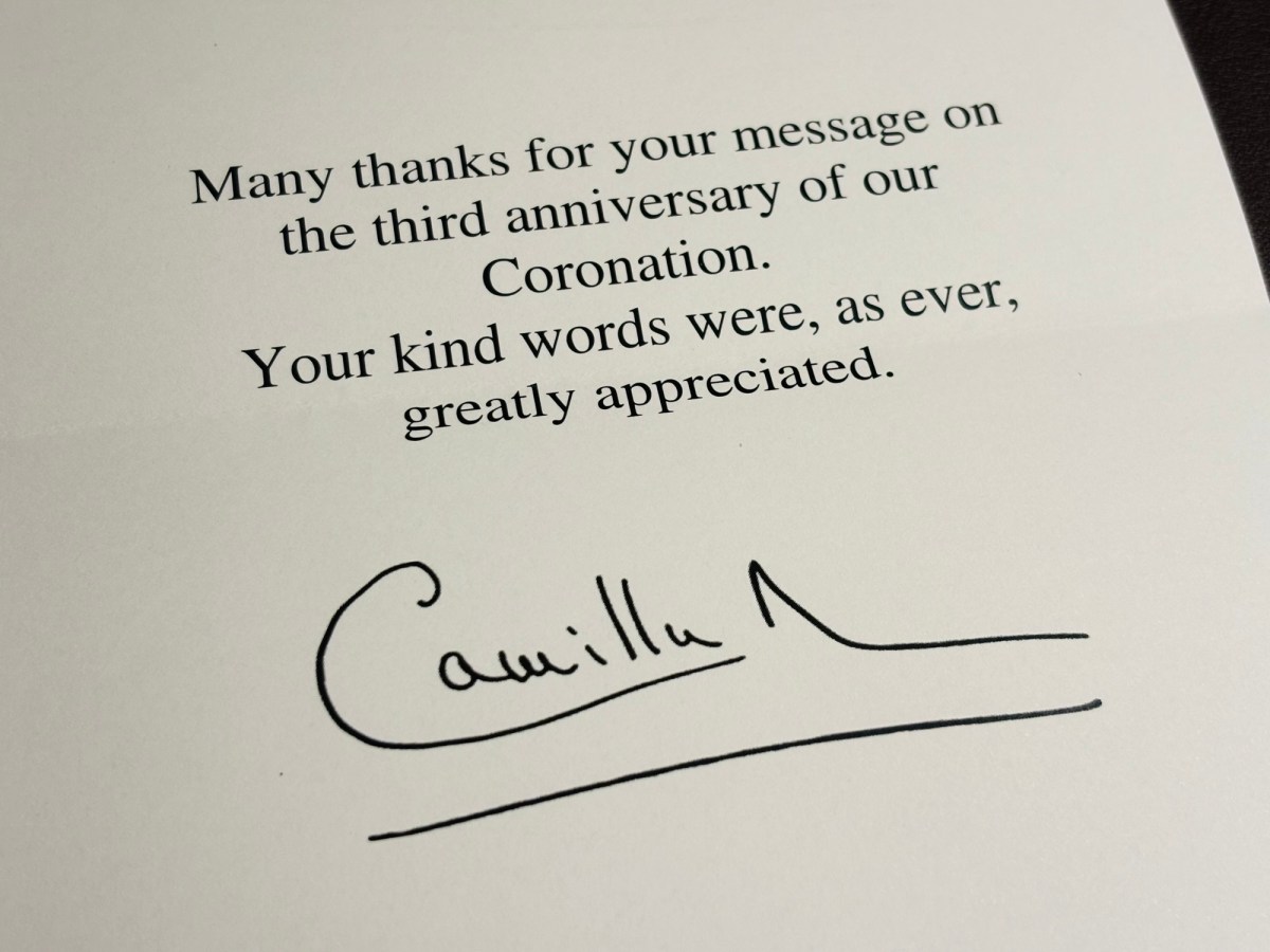 A Thank You Note From Queen&nbsp;Camilla