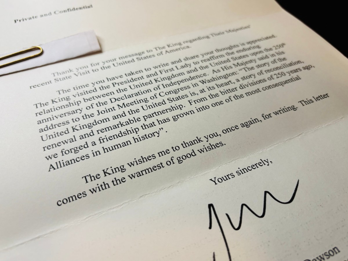On Behalf of H.M. King Charles&nbsp;III